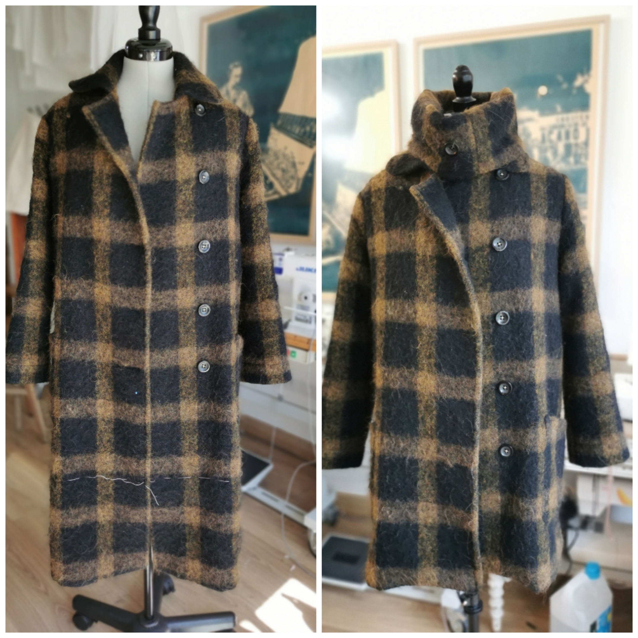 Manteau avant après