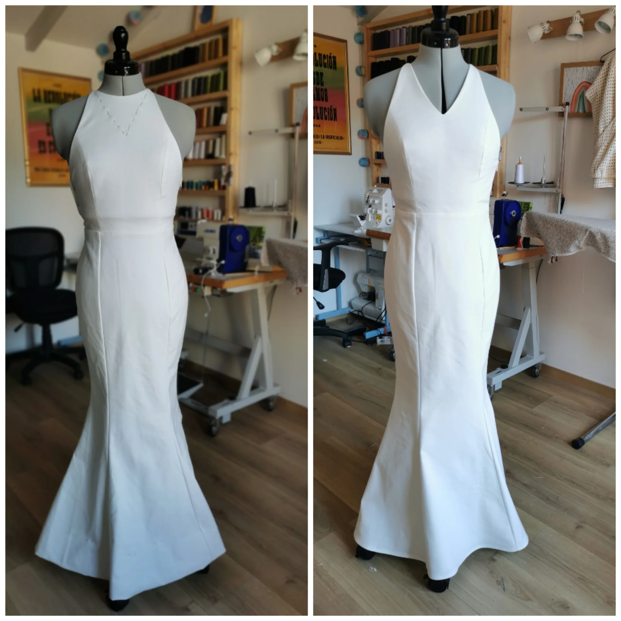 Transformation robe de mariee