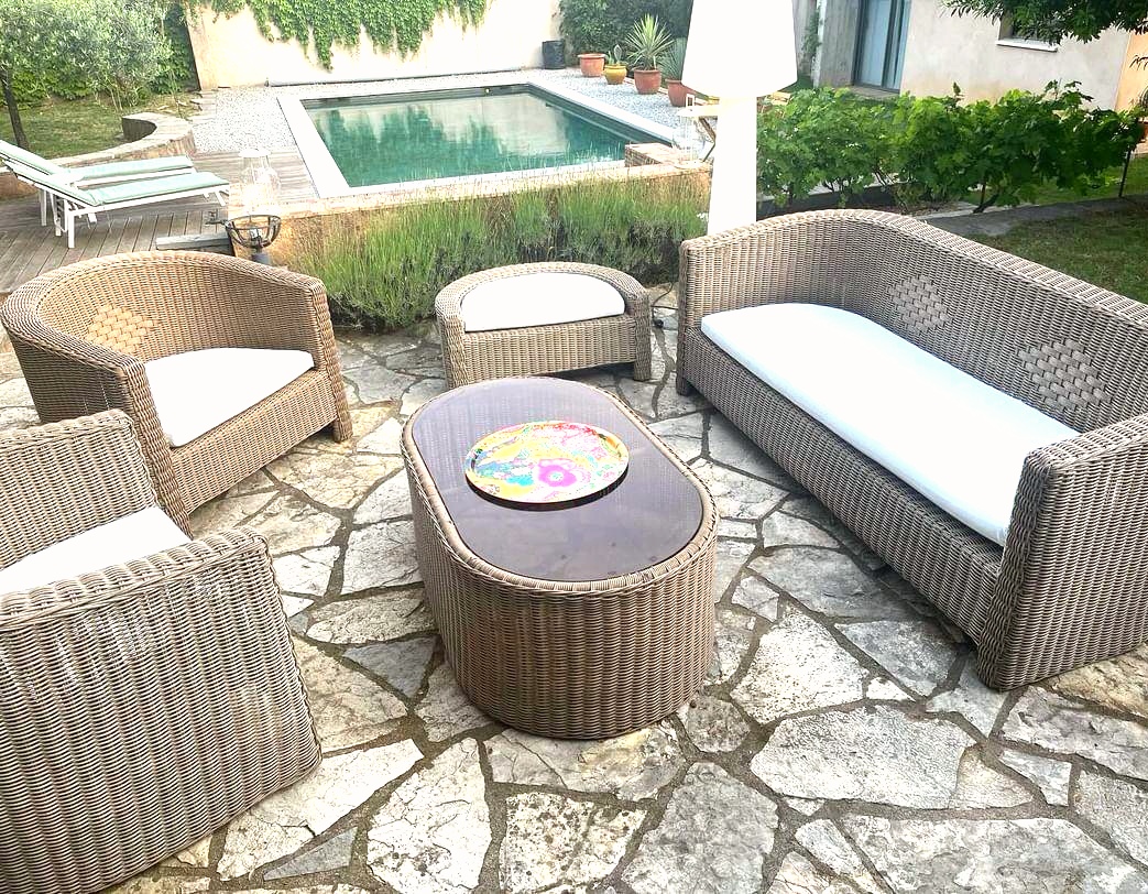Coussins salon de jardin