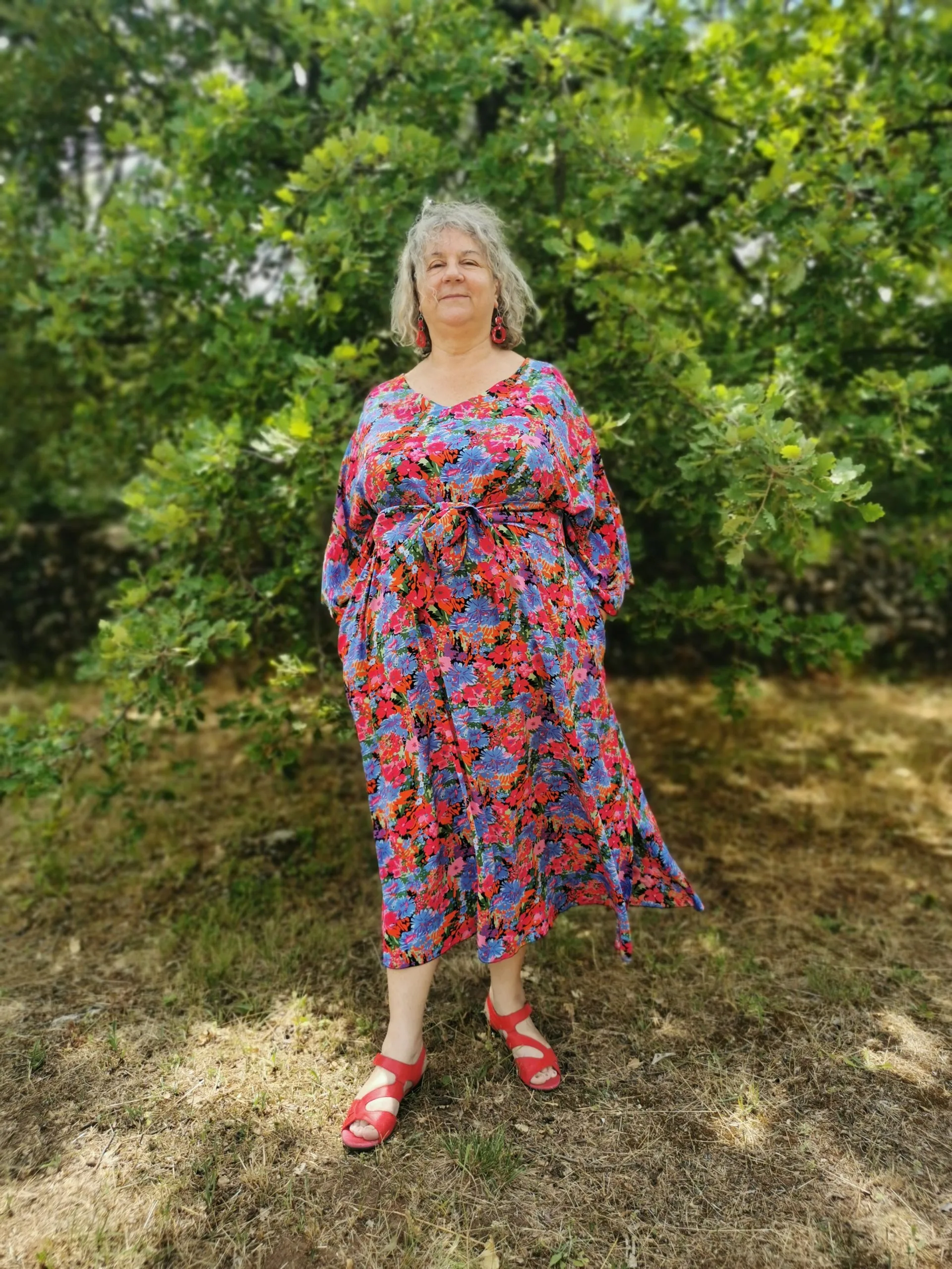 Robe fluide fleurie