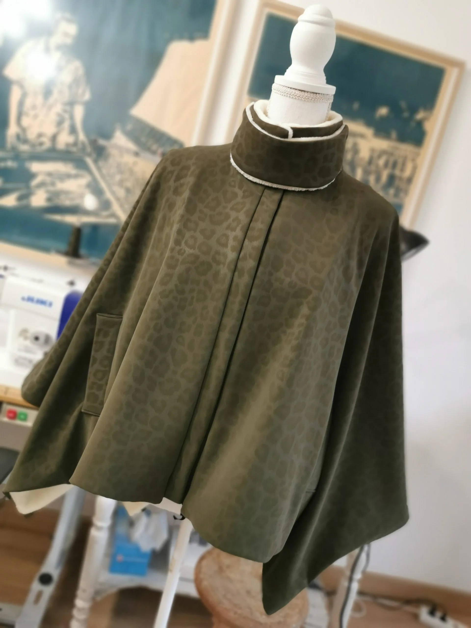 Cape Françoise léopard kaki