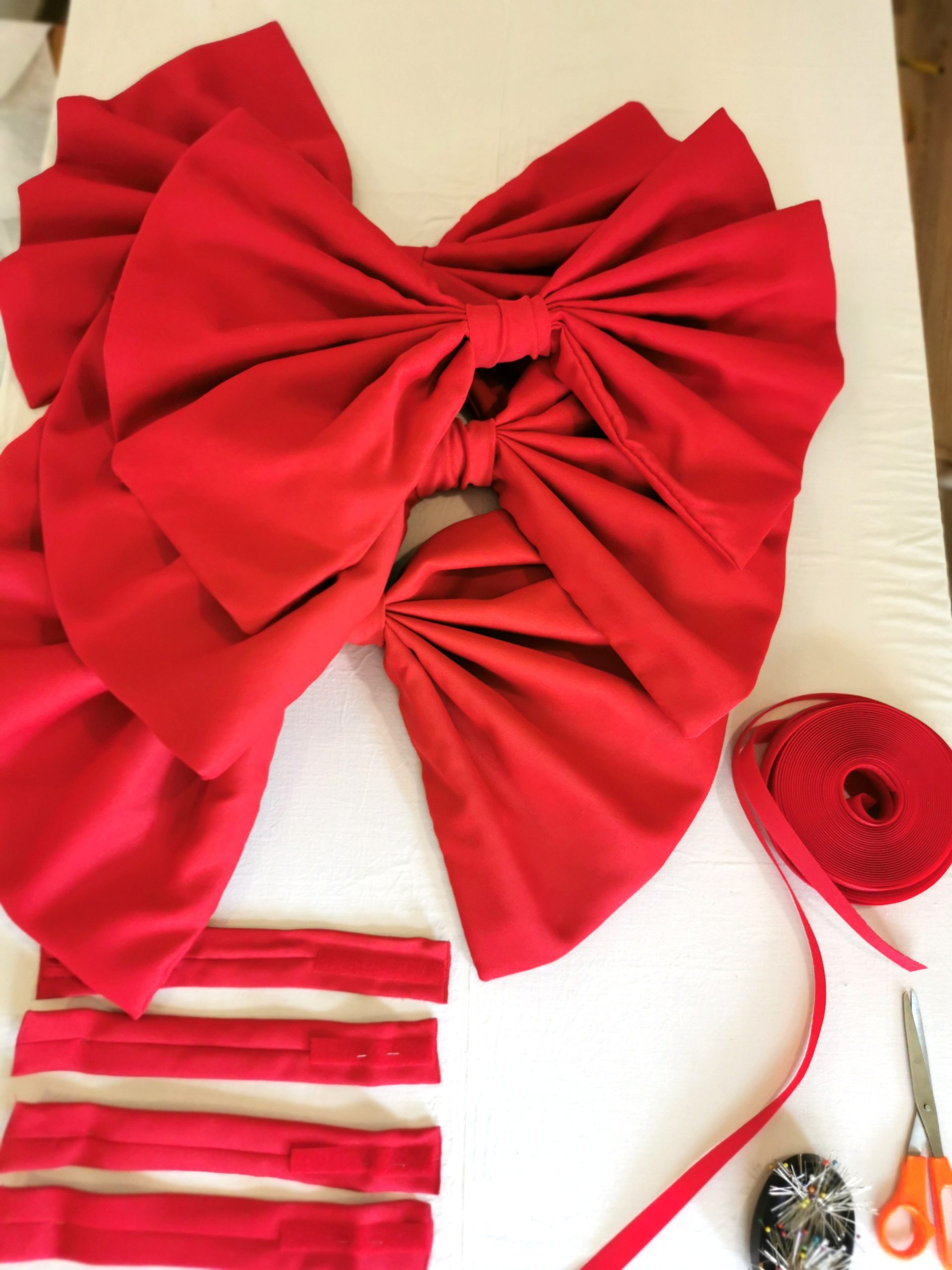 rideaux sur-mesure rouge