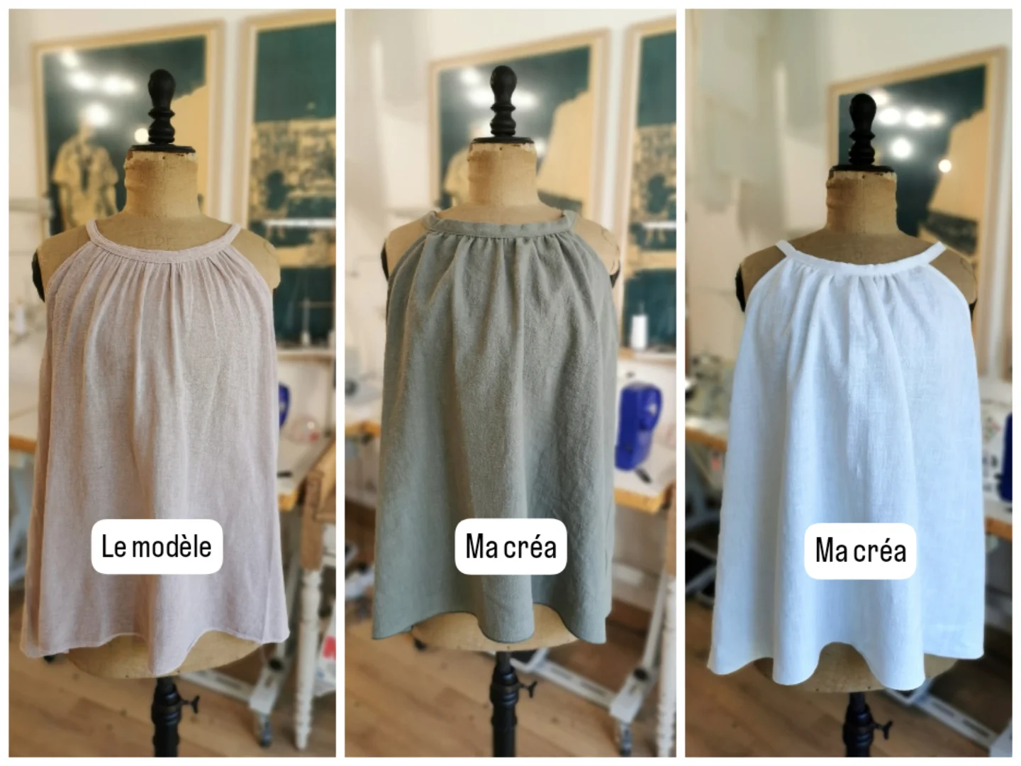 Reproduction débardeur lin