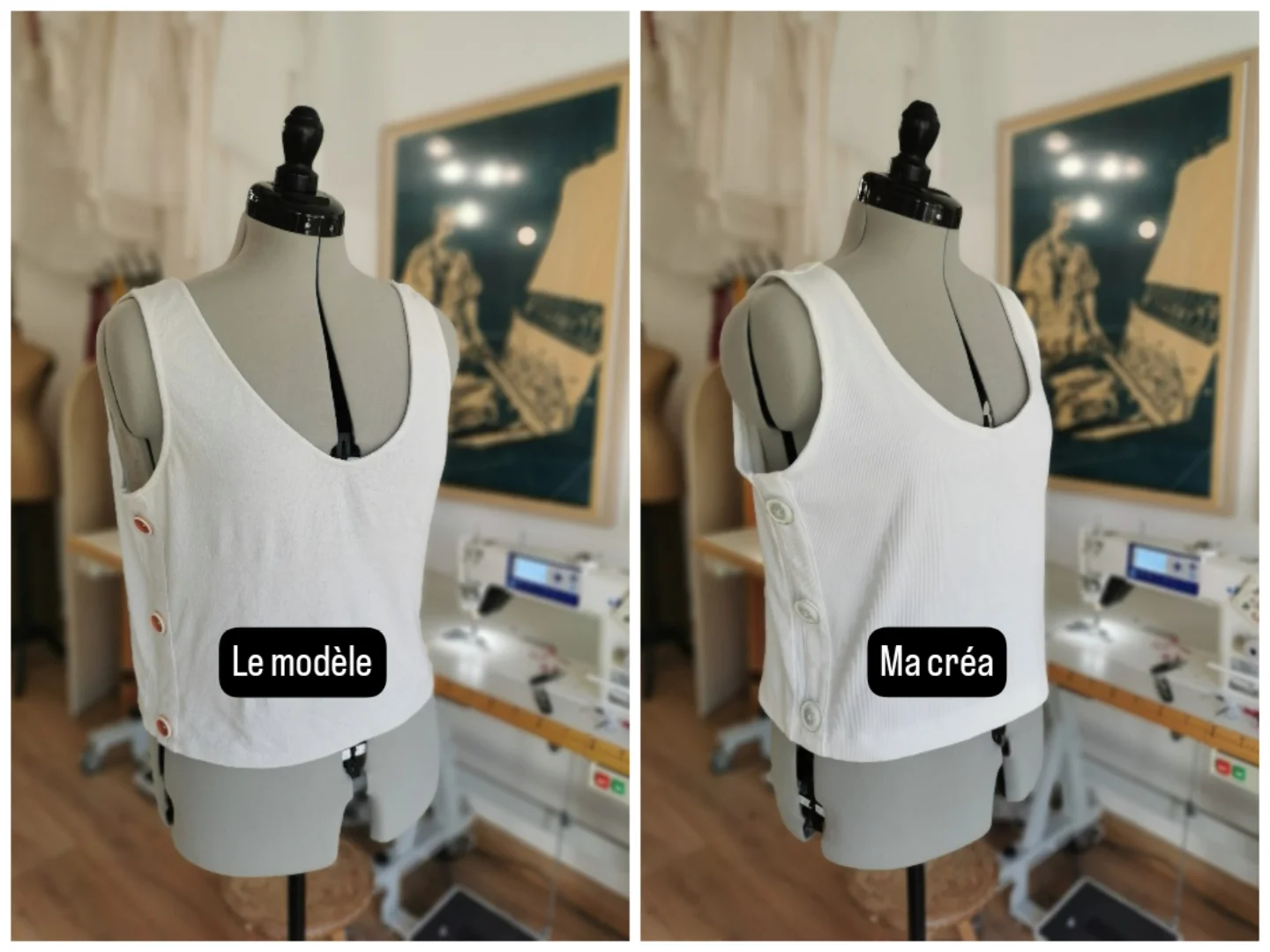 Reproduction débardeur