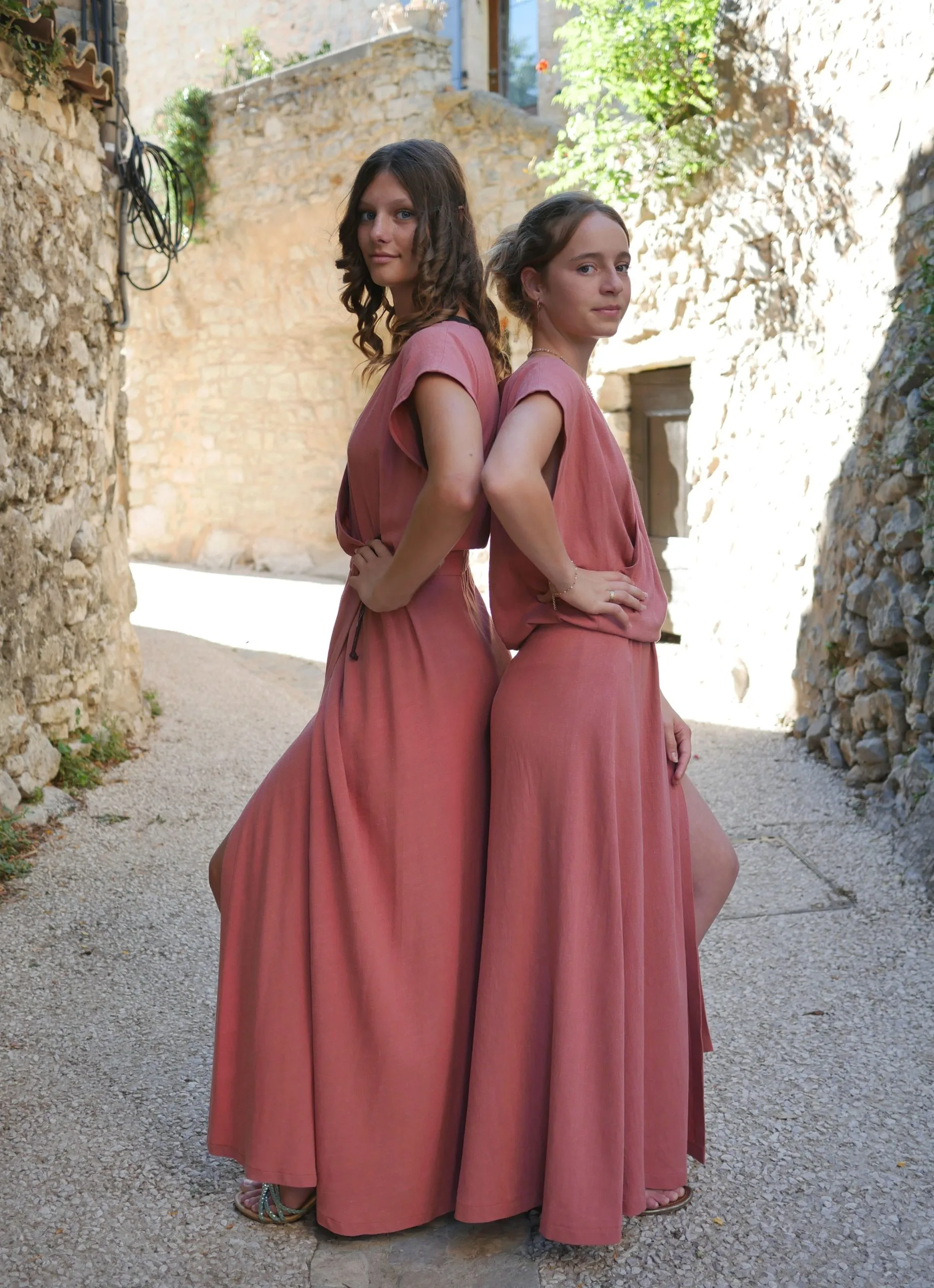 Robe Mariposa, Jupe Mariposa et Top Mariposa terracotta